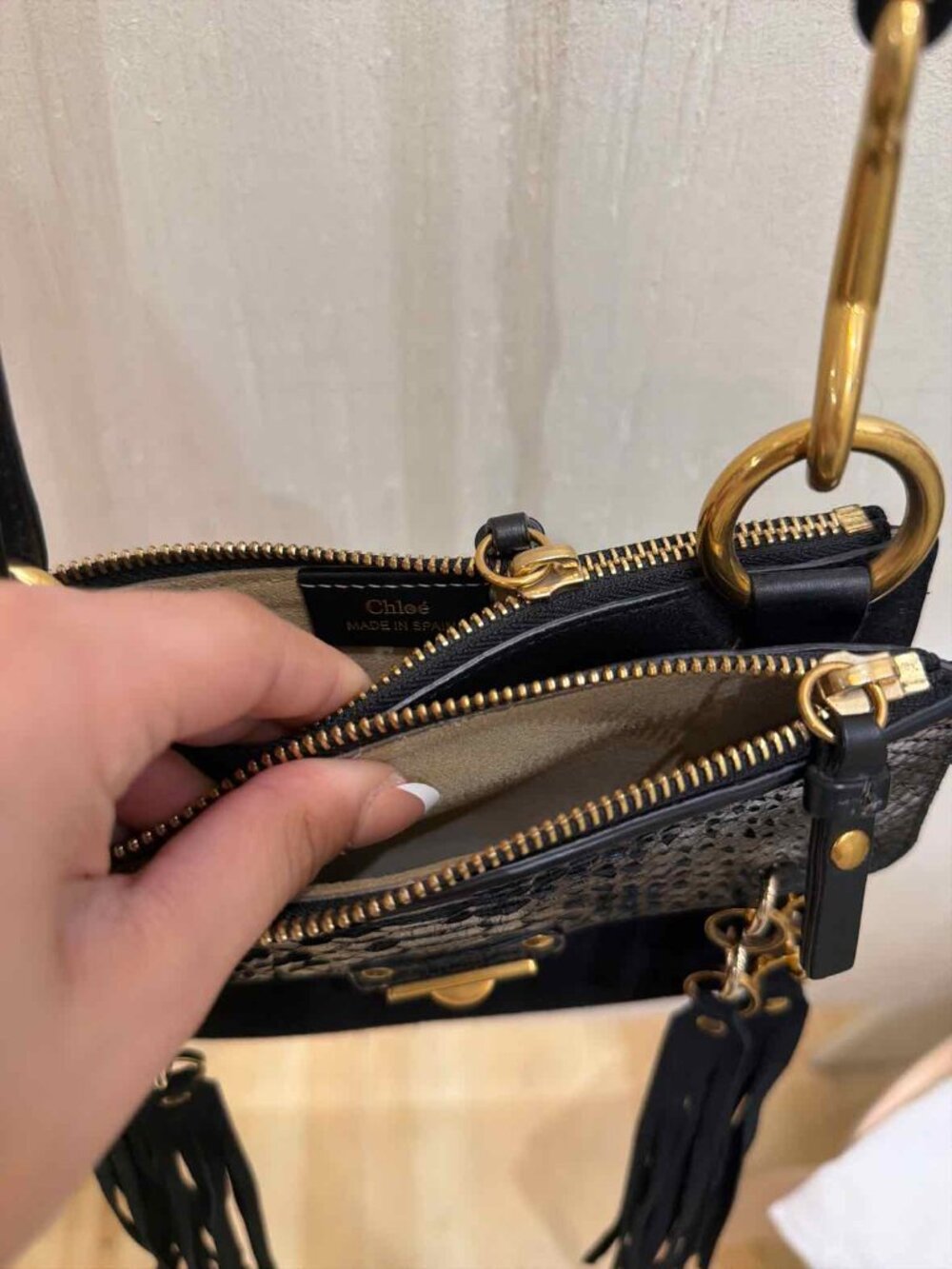 Chloe Jane Black Handbag - Picture 5 of 8